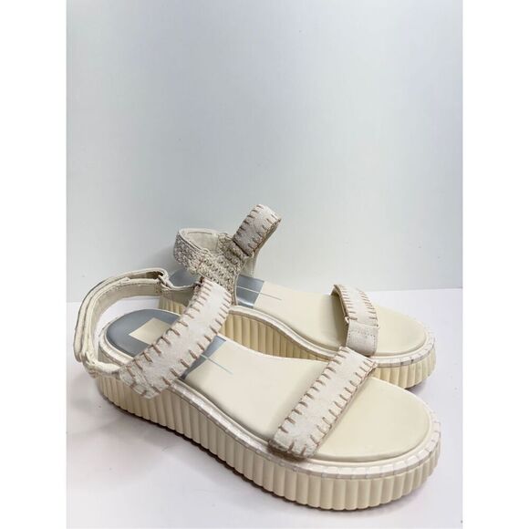 Dolce Vita Sandals Open Toe Ivory Summer Sporty Platform Size 9.5 - Picture 2 of 12